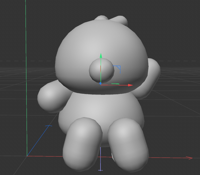 The chicken with the tufts on the top of its head and the arms tilted.